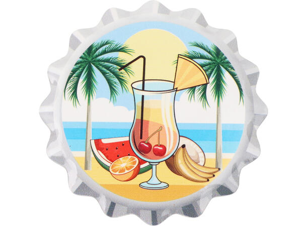 Glassbrikke keramikk/ko Coctail 11cm 4st Inkludert holder i metall 