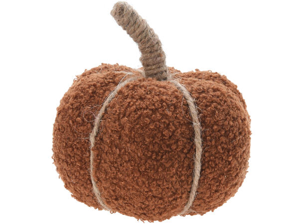 Gresskar dekor tekstil 13x13x12cm 3ass Materiale: Polyester, skum og jute 