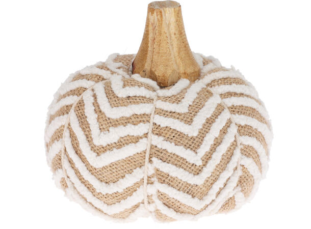 Gresskar flettet bomull/tre 10x11cm 4ass Fyll av polyester / Tre av mango 