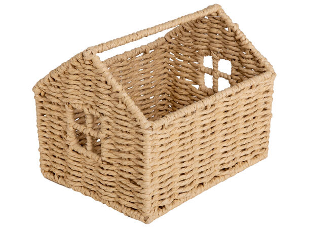 Hus kurv flettet 20x15,5x15,5cm 