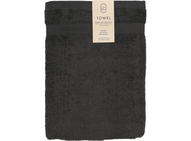Håndkle koksgrå bomull 70x140cm 100 % bomull 550 gsm Oeko-Tex 