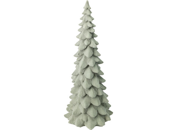 Juletre grønn/brunlig stoff 13x21cm 2ass Vekt:300gram 