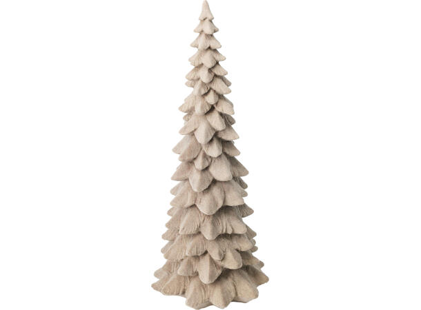 Juletre grønn/brunlig stoff 13x21cm 2ass Vekt:300gram 