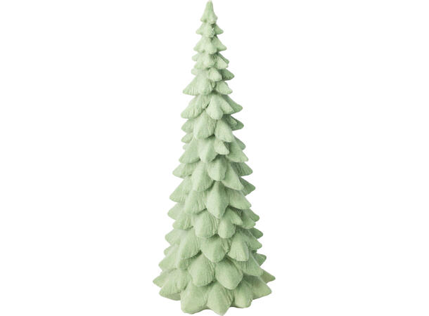 Juletre grønn/brunlig stoff 13x21cm 2ass Vekt:300gram 