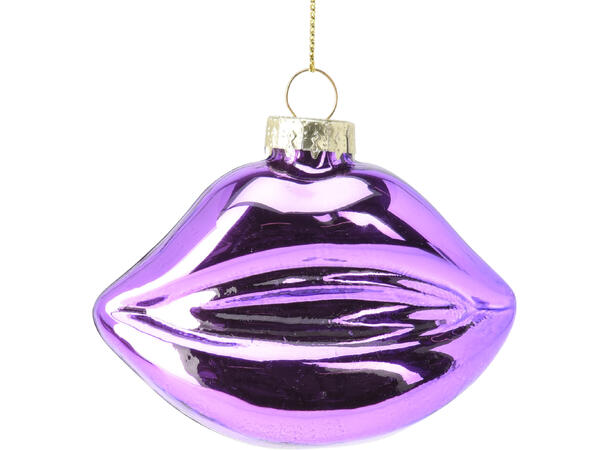 Juletrepynt lepper glass 8x4x6cm 5ass Display med 15 assortert 
