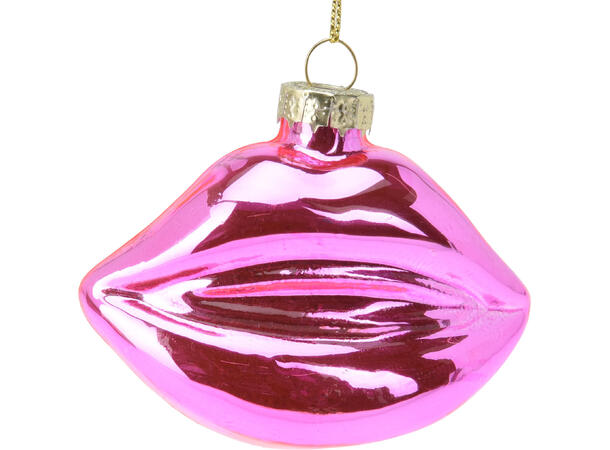 Juletrepynt lepper glass 8x4x6cm 5ass Display med 15 assortert 
