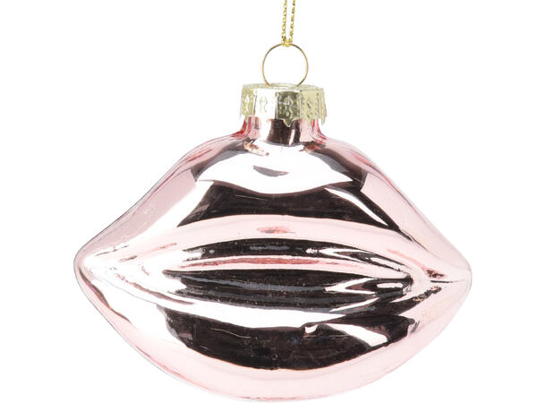 Juletrepynt lepper glass 8x4x6cm 5ass Display med 15 assortert 