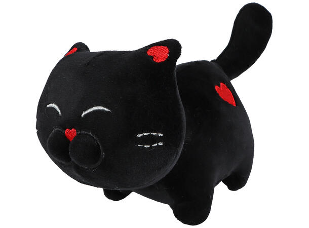 Katt hvit, sort, grå plysj 16cm 3ass Take Me Home Plysj 