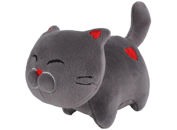 Katt hvit, sort, grå plysj 16cm 3ass Take Me Home Plysj 