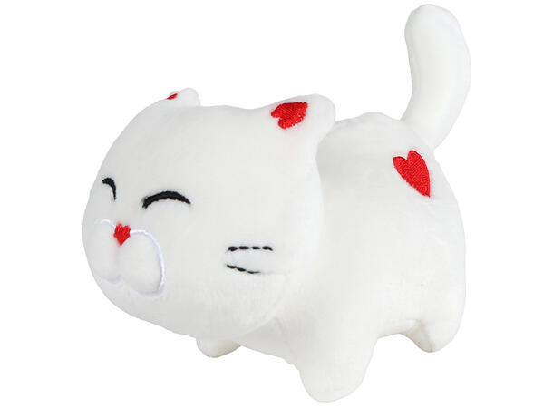 Katt hvit, sort, grå plysj 16cm 3ass Take Me Home Plysj 