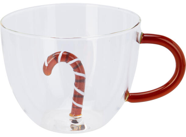 Krus innvendig deko 400ml 14x11x8cm 3ass Vekt:125gram Varmeresistent glass 