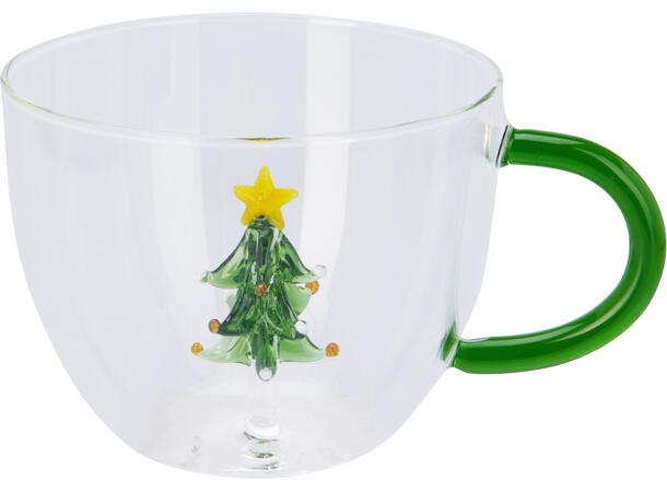 Krus innvendig deko 400ml 14x11x8cm 3ass Vekt:125gram Varmeresistent glass 