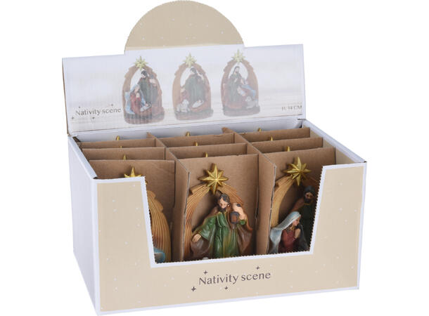 Krybbesett 9x14cm ass farger 3ass Display med 12stk 