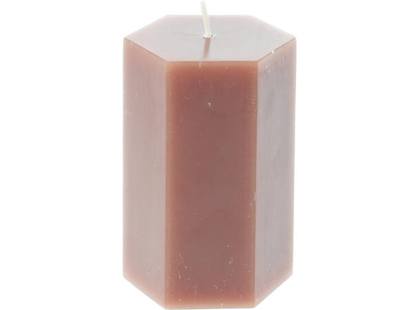 Kubbelys 6-kantet 7x10cm jordfarger 3ass 