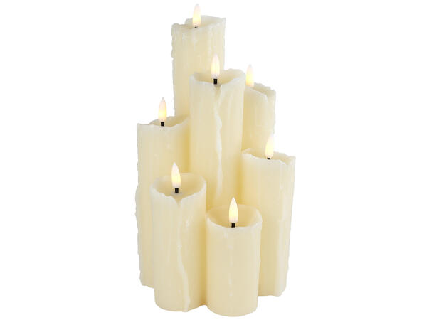 Kubbelys LED klynge 7stk 14,5x25,5cm Batteri: 2xAA 