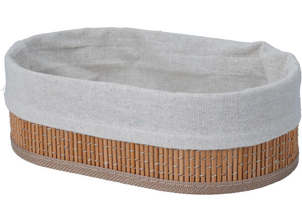 Kurvsett bambus m/lin s/3 25x15x8cm 28x18x10cm 30x20x12cm 