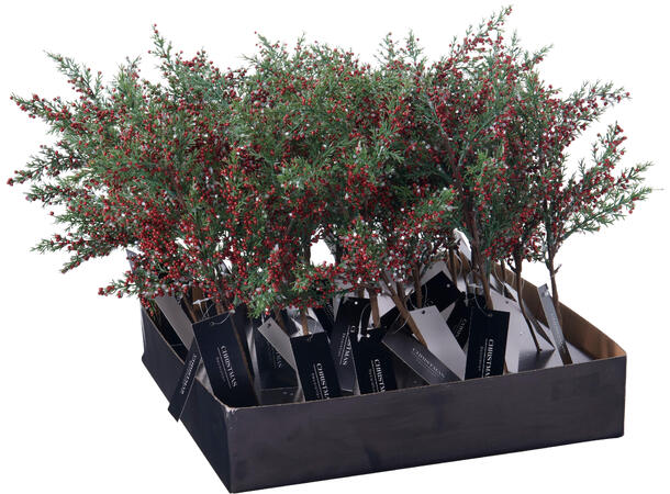 Kvist m/røde bær 36cm Display 36stk 