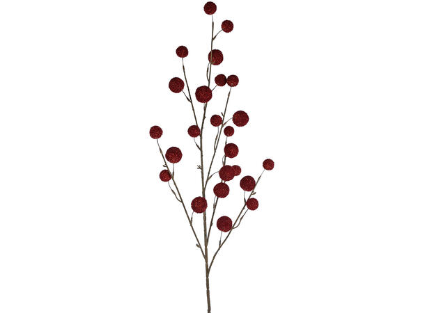 Kvist med blader champagne gull 64cm 