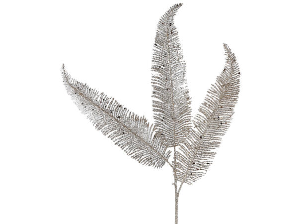 Kvist med blader champagne gull 64cm 