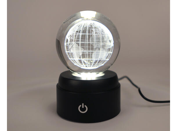 Lampe Stemningslys LED Globus 8x13 cm 