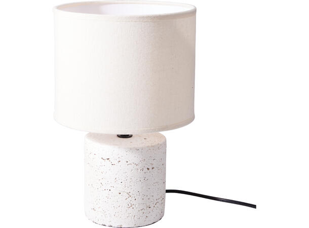 Lampe sement m/linskjerm 20x31cm Sement. E14 