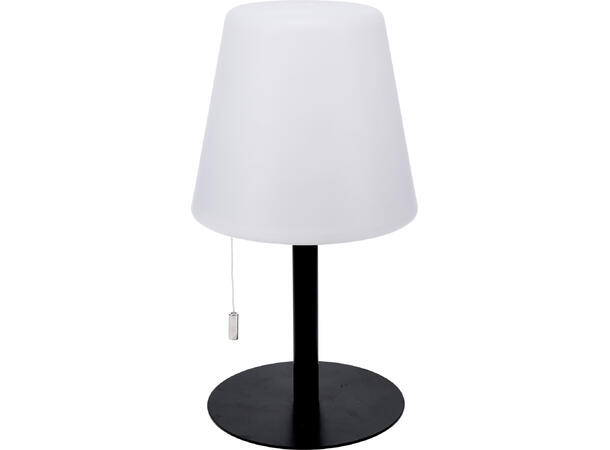 Lampe utendørs metall/PP 16,5x30cm Vekt:650gram IP44 USB Oppladbar LED 