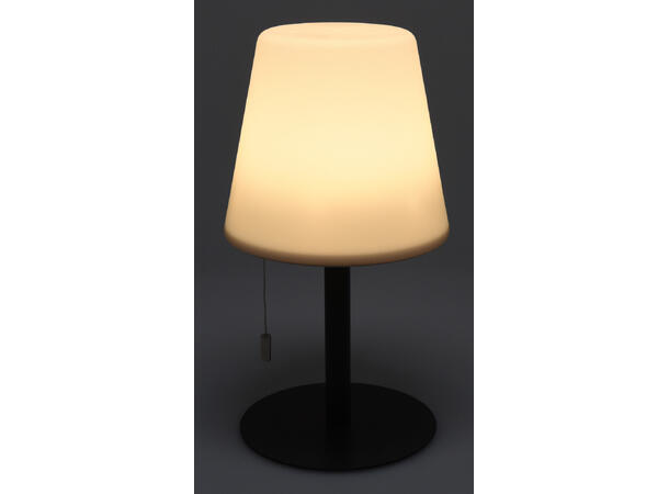Lampe utendørs metall/PP 16,5x30cm Vekt:650gram IP44 USB Oppladbar LED 