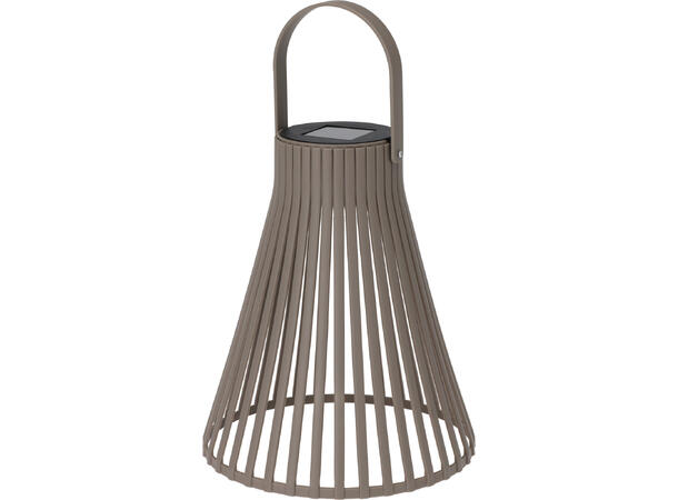 Lykt Solar beige,brun,grønn 20x24cm 3ass Batteri inkludert 
