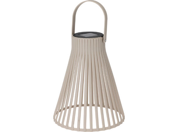 Lykt Solar beige,brun,grønn 20x24cm 3ass Batteri inkludert 