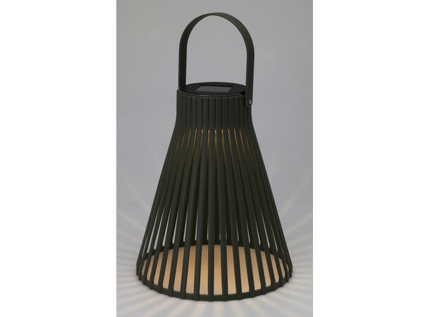 Lykt Solar beige,brun,grønn 20x24cm 3ass Batteri inkludert 