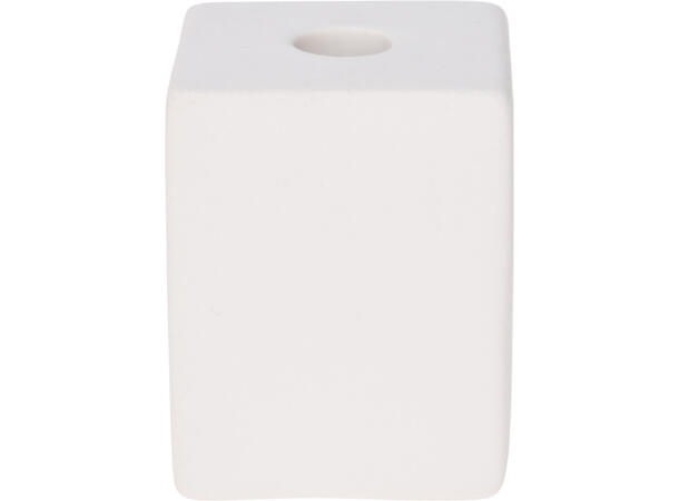 Lysestake mini kronlys hvit keramikk5ass Display med 20 stk assortert 