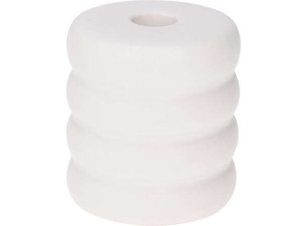 Lysestake minilys hvit keramikk 5ass Display med 20 stk assortert 