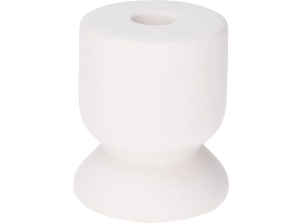 Lysestake minilys hvit keramikk 5ass Display med 20 stk assortert 