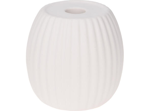 Lysestake minilys hvit keramikk 5ass Display med 20 stk assortert 