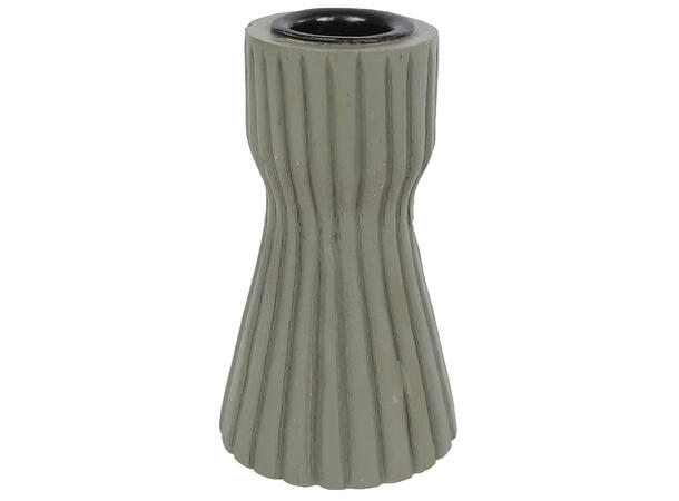 Lysestake rille mangotre grønn 6x6x10cm 