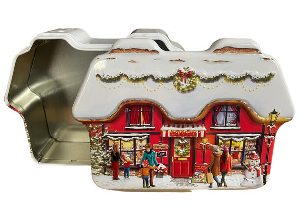 Metallboks Hytte Jul vinter 17x12x4,5cm 600ml 