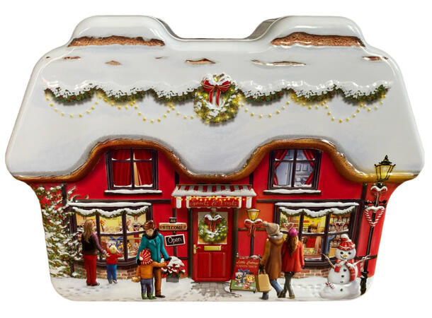 Metallboks Hytte Jul vinter 17x12x4,5cm 600ml 