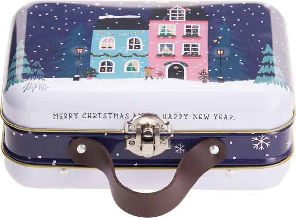 Metallboks Jul koffert 17x12x7cm 4ass 