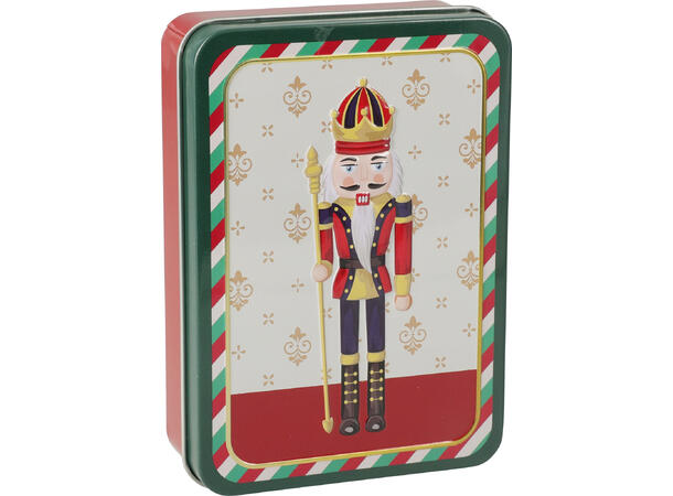 Metallboks Julemotiv 13x9x4cm 4 ass 