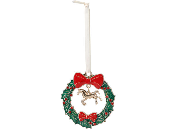 Metalldekor juledesign m/bånd 4ass Display 24stk 