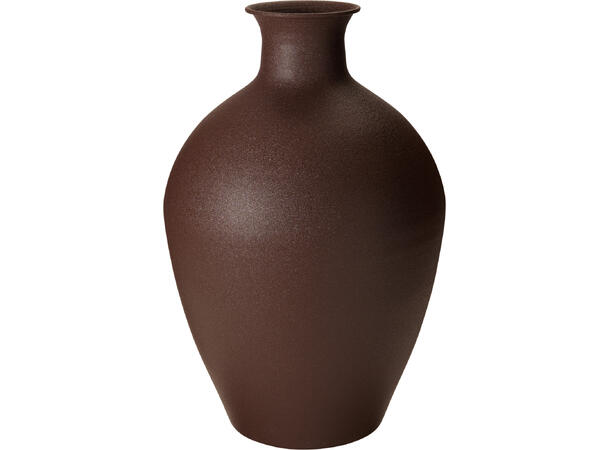 Metallvase sink mørk brun 46cm Forpk 2stk 