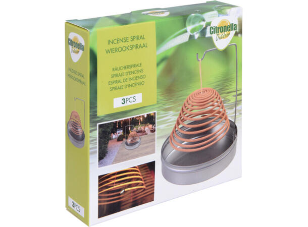 Myggfjerner m/krok og spiral 11,5cm 3stk 