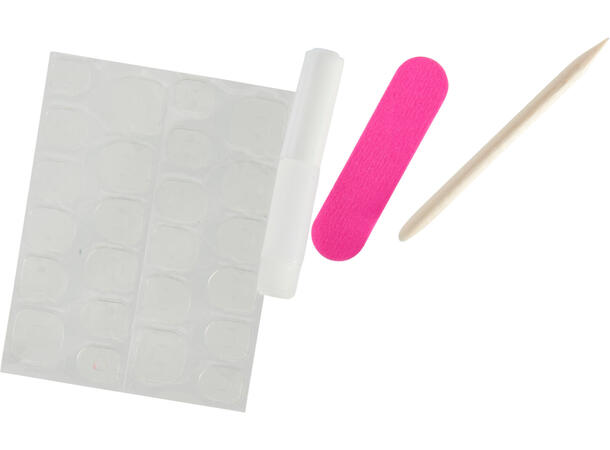 Negler pynt juledesign 10 stk/sett 8ass 48 sett i display. Med lim, pinne etc 