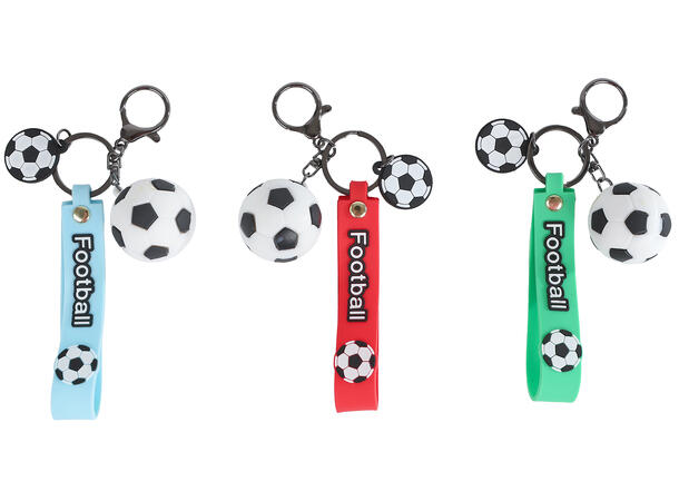 Nøkkelring Fotball 10cm 3ass Forpk 24stk Blisterpakket 