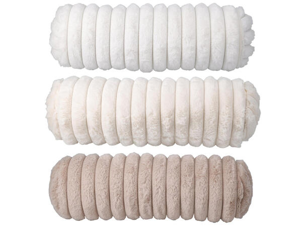 Pute avlang pølsepute 42cm 3ass Imitert kaninpels 
