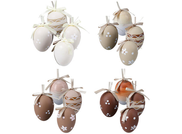 Påskeegg naturfarger 6cm 12stk Polystyren 