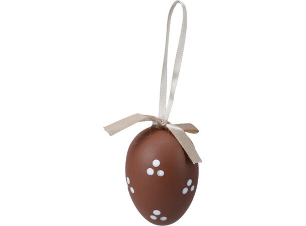 Påskeegg naturfarger 6cm 12stk Polystyren 