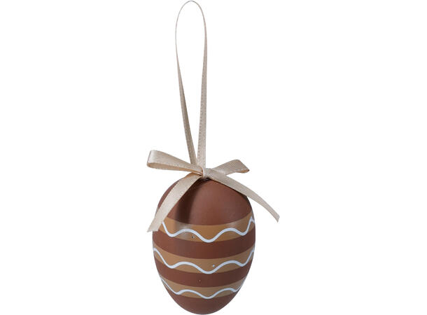 Påskeegg naturfarger 6cm 12stk Polystyren 