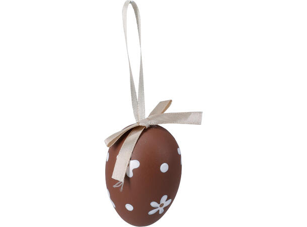 Påskeegg naturfarger 6cm 12stk Polystyren 