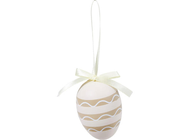 Påskeegg naturfarger 6cm 12stk Polystyren 